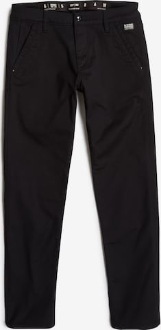 G-STARTapered Chino hlače 'Kate' - crna boja: prednji dio