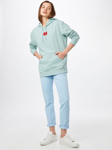 HUGO - Sweatshirt 'Dasara' em verde