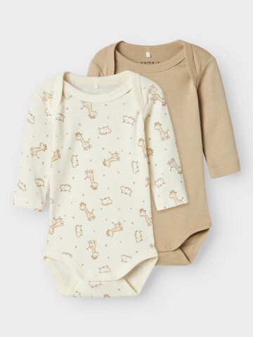 NAME IT Romper/bodysuit in Beige: front