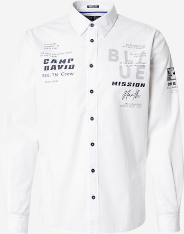 CAMP DAVID Regular Fit Paita värissä valkoinen: etupuoli