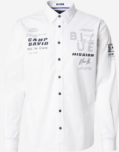 Marškiniai iš CAMP DAVID, spalva – tamsiai mėlyna jūros spalva / pilka / juoda / balta, Prekių apžvalga