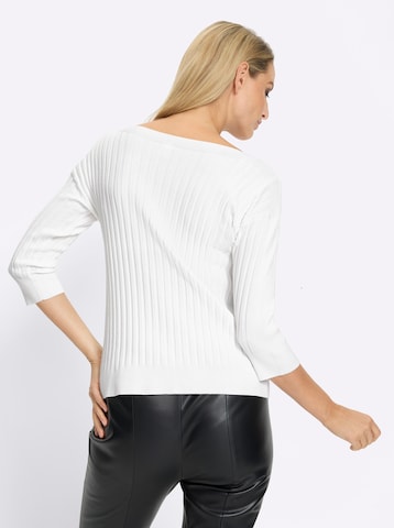 heine Пуловер в бяло