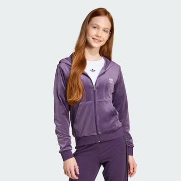 Veste de survêtement 'Essential' ADIDAS ORIGINALS en violet : devant