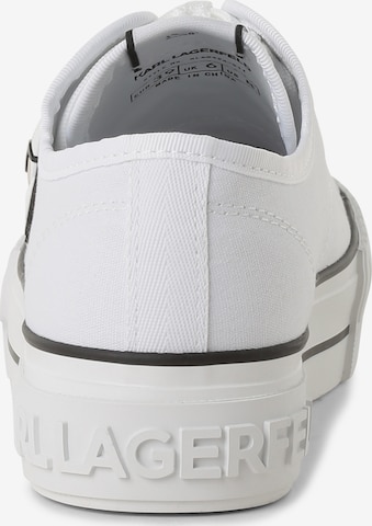 Karl Lagerfeld Σνίκερ χαμηλό σε λευκό