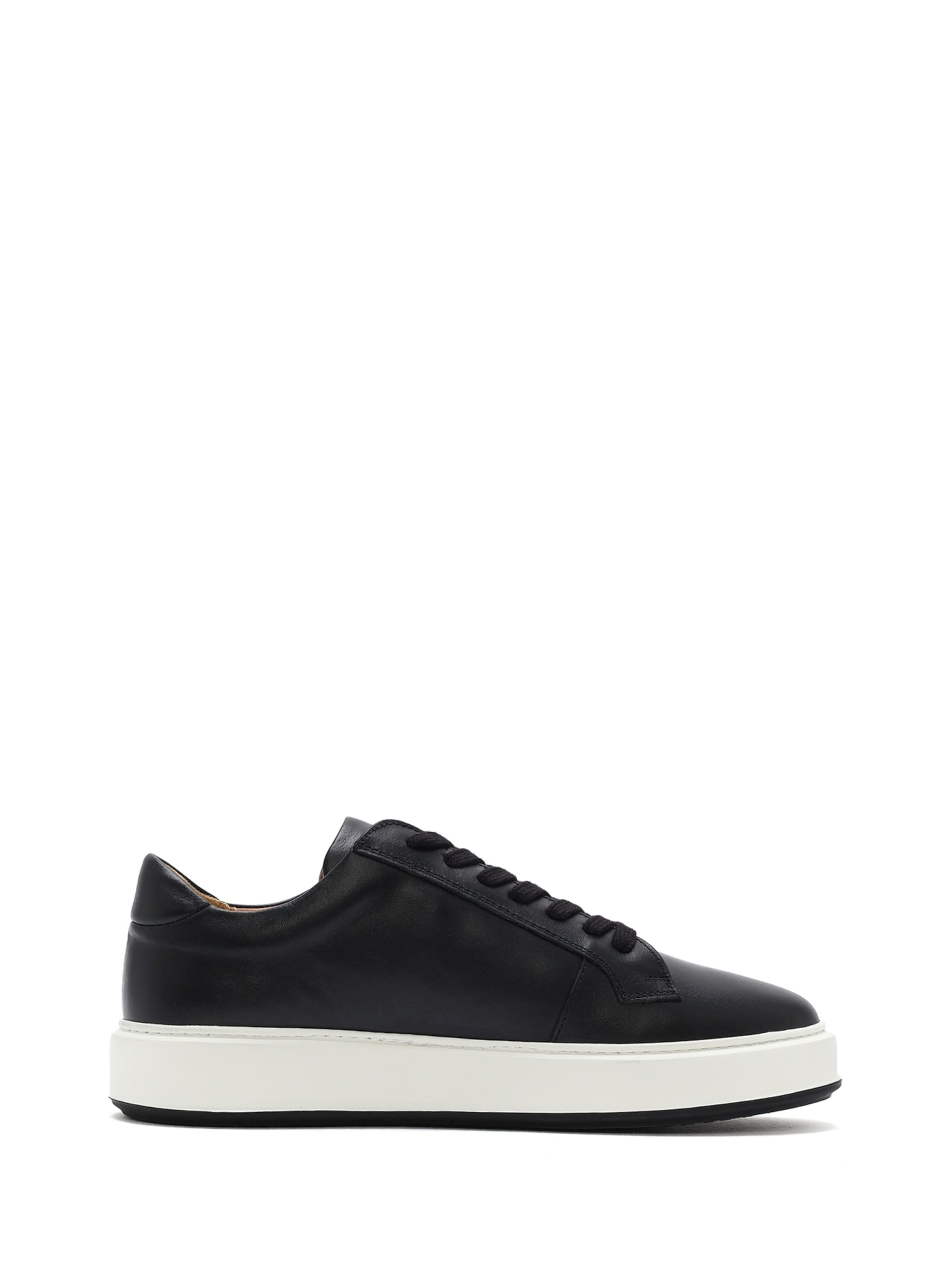 Derimod Platform trainers in Black: front