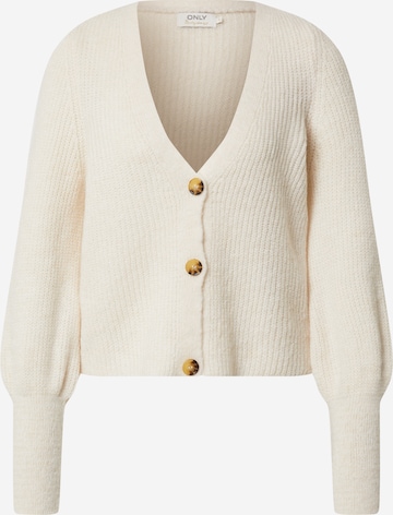 ONLY Knit Cardigan 'onlCLARE' in White: front