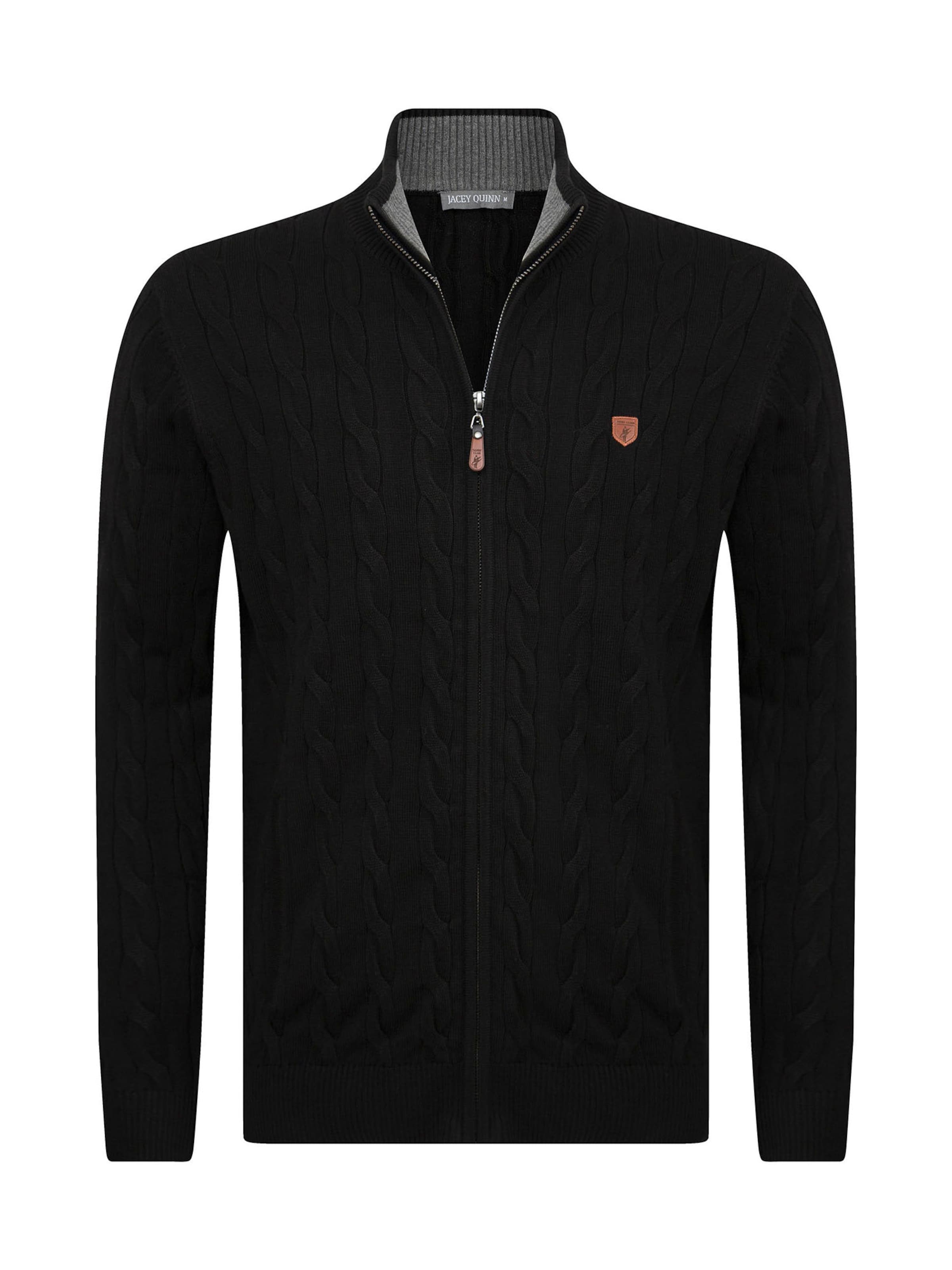 Jacey Quinn Pletena jopa | črna barva: sprednja stran