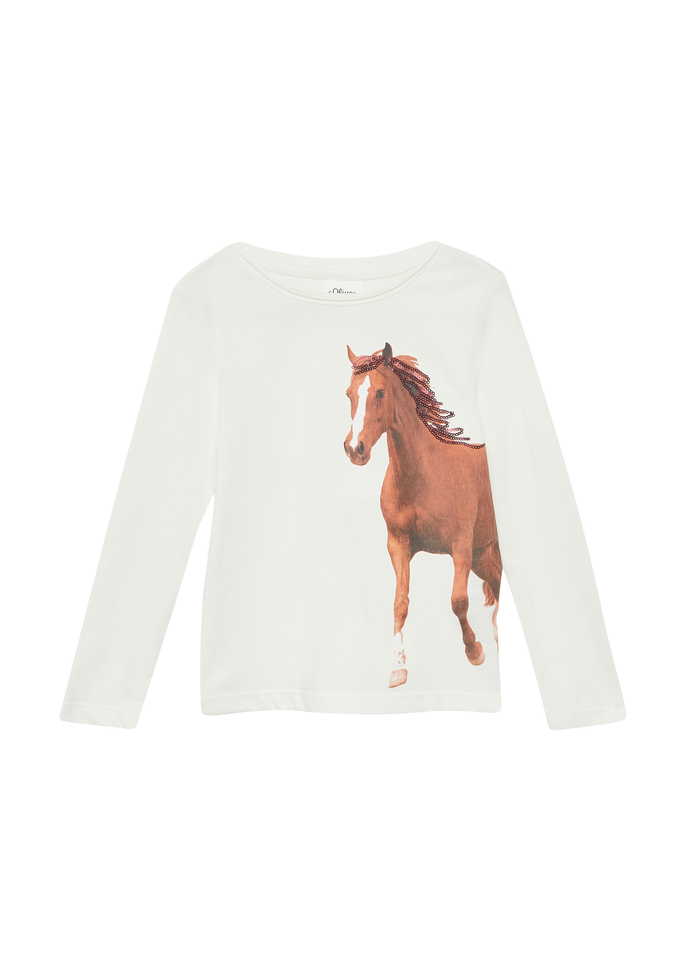 T-Shirt s.Oliver en blanc : devant