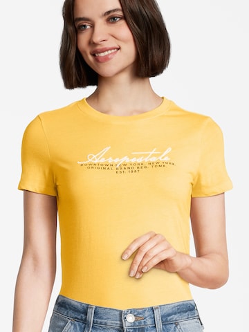 Maglietta 'JULY' di AÉROPOSTALE in giallo