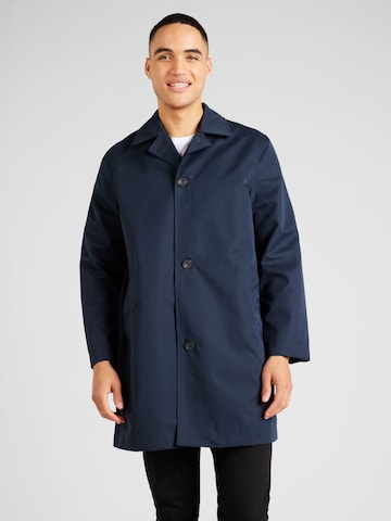 FARAH Between-Seasons Coat 'PIETRO CAR' in Blue: front