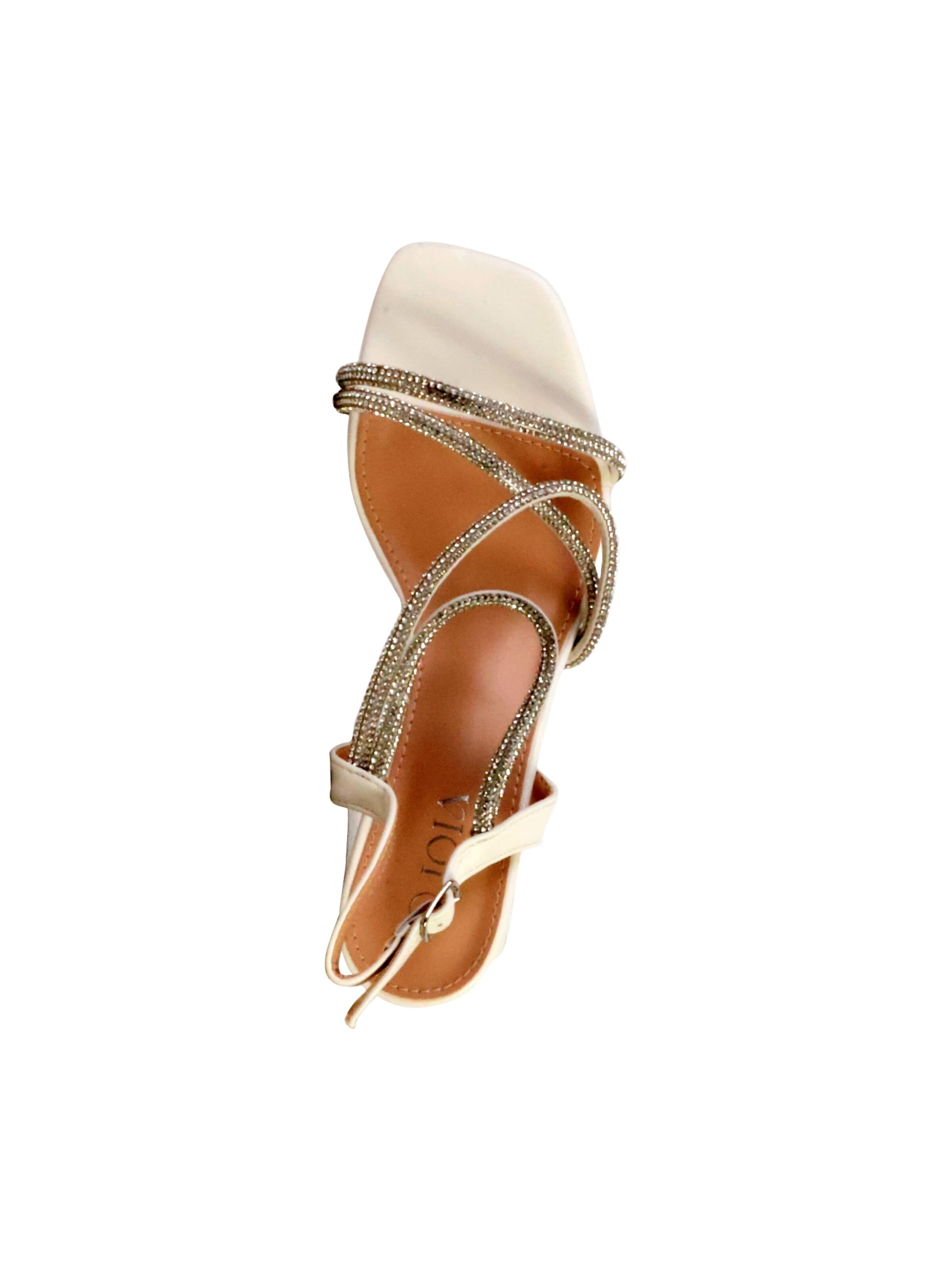 Sandales 'Sandalen mit Absatz und Riemchen' Joia en blanc