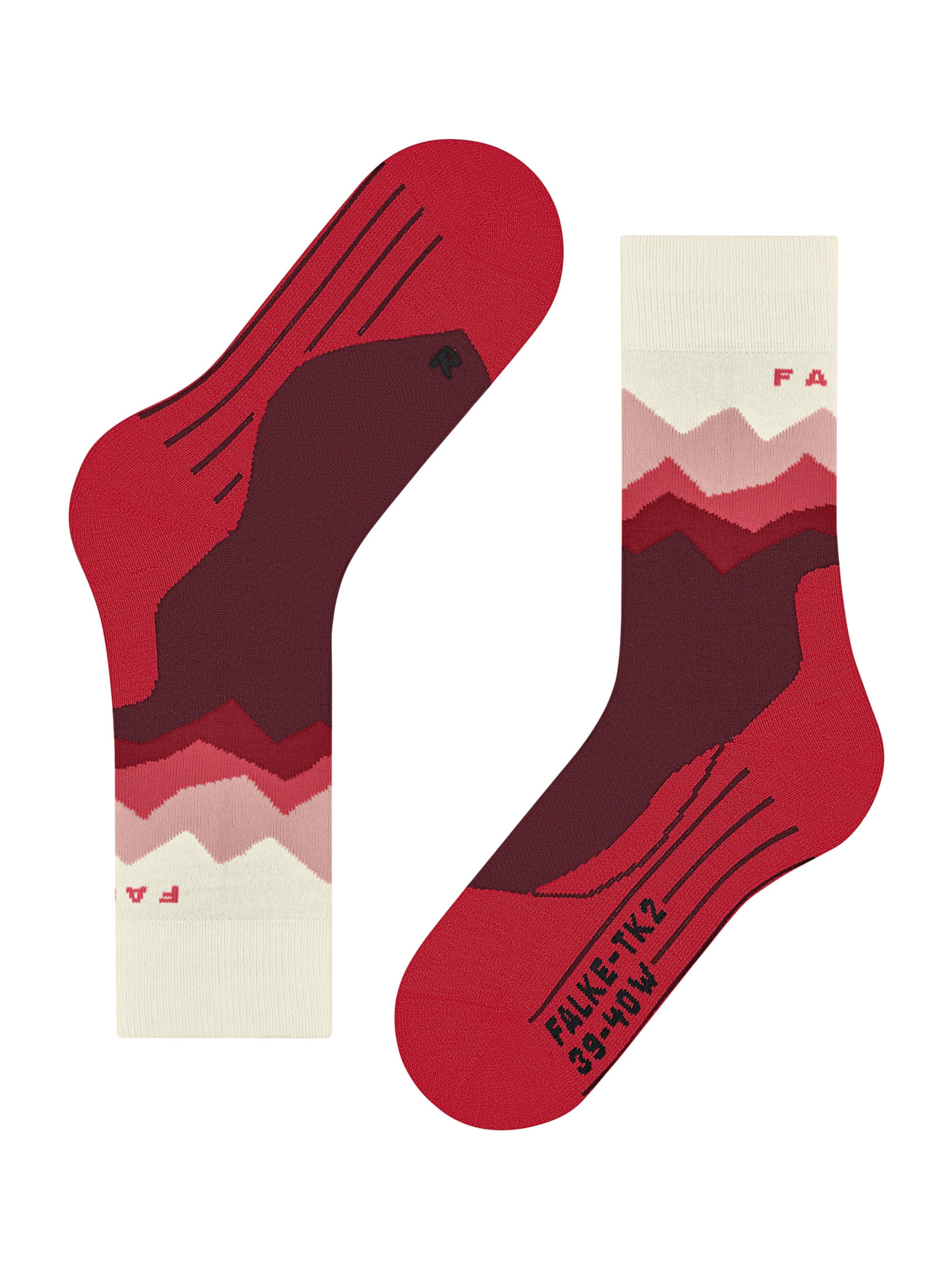 Calzino sportivo 'TK2 Crest' di FALKE in rosso: frontale