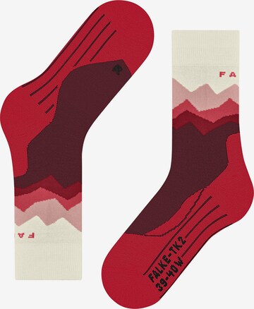 FALKE Athletic Socks 'TK2 Crest' in Red: front