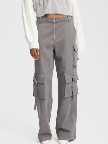 Gestuz Loose fit Cargo Pants 'Mirza' in Grey: front