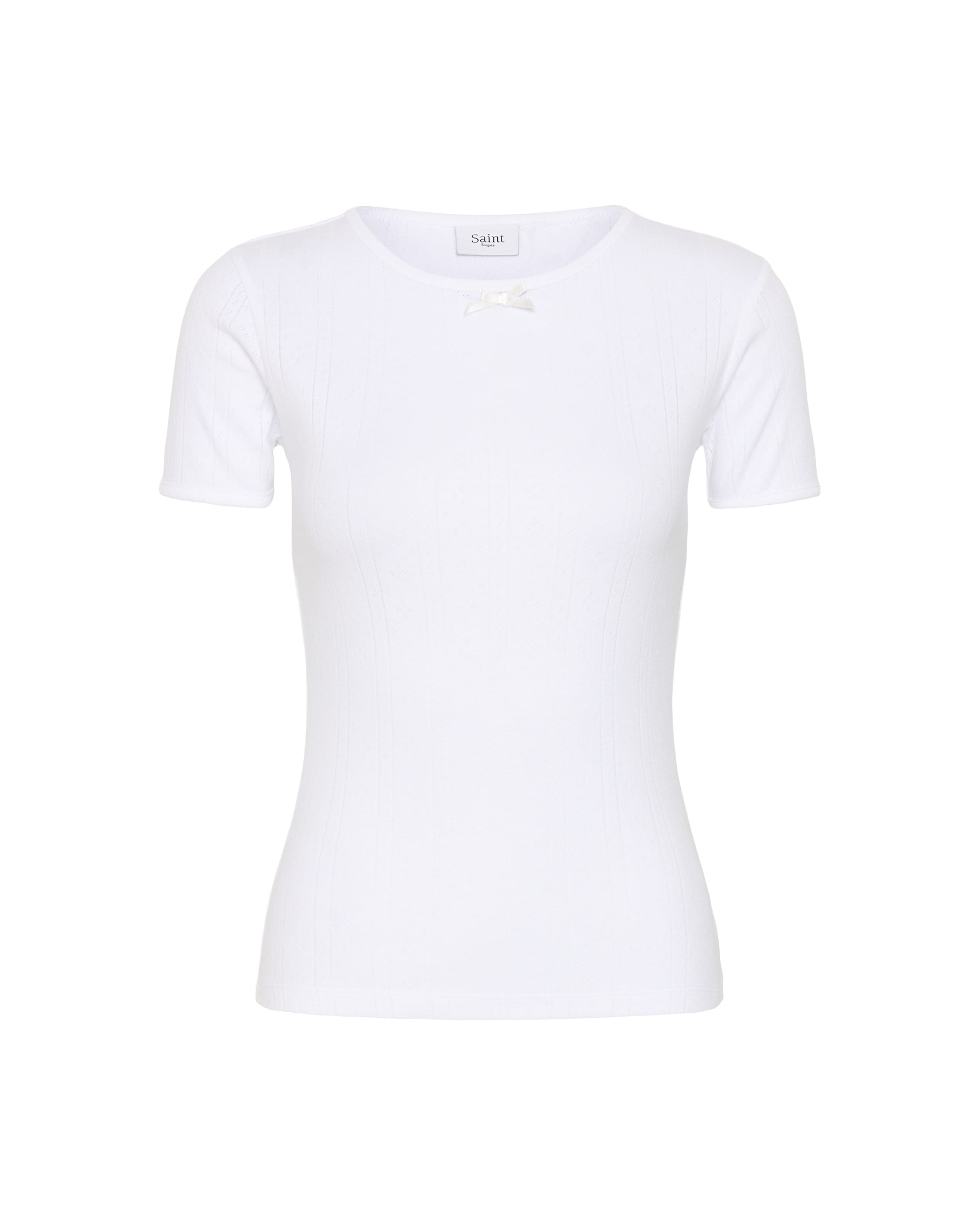 SAINT TROPEZ - Camiseta 'GruSZ' en blanco: frente