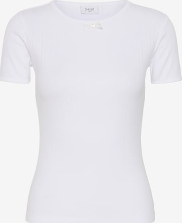 SAINT TROPEZ - Camiseta 'GruSZ' en blanco: frente