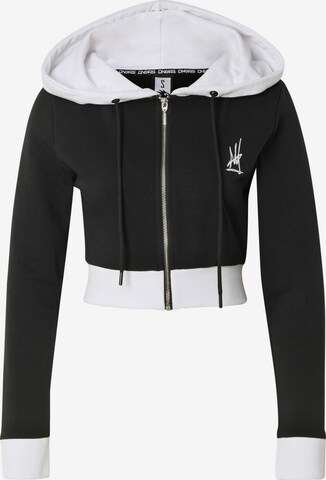 Dangerous DNGRS Sweatvest 'Obscure' in Zwart: voorkant