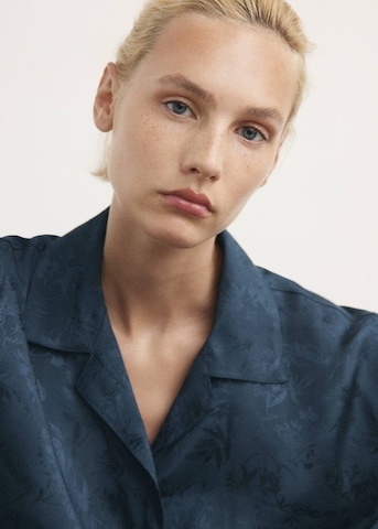 MANGO Schlafshirt 'Quars' in Blau