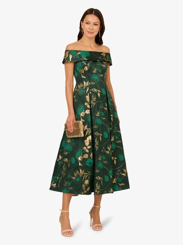 Adrianna Papell Cocktail dress 'Off Shoulder Midi Dress' in Green