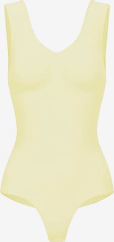 Body modelant 'Tank Bodysuit Sculpting Shapewear mit String' cfab (formerly creamy fabrics) en jaune : devant