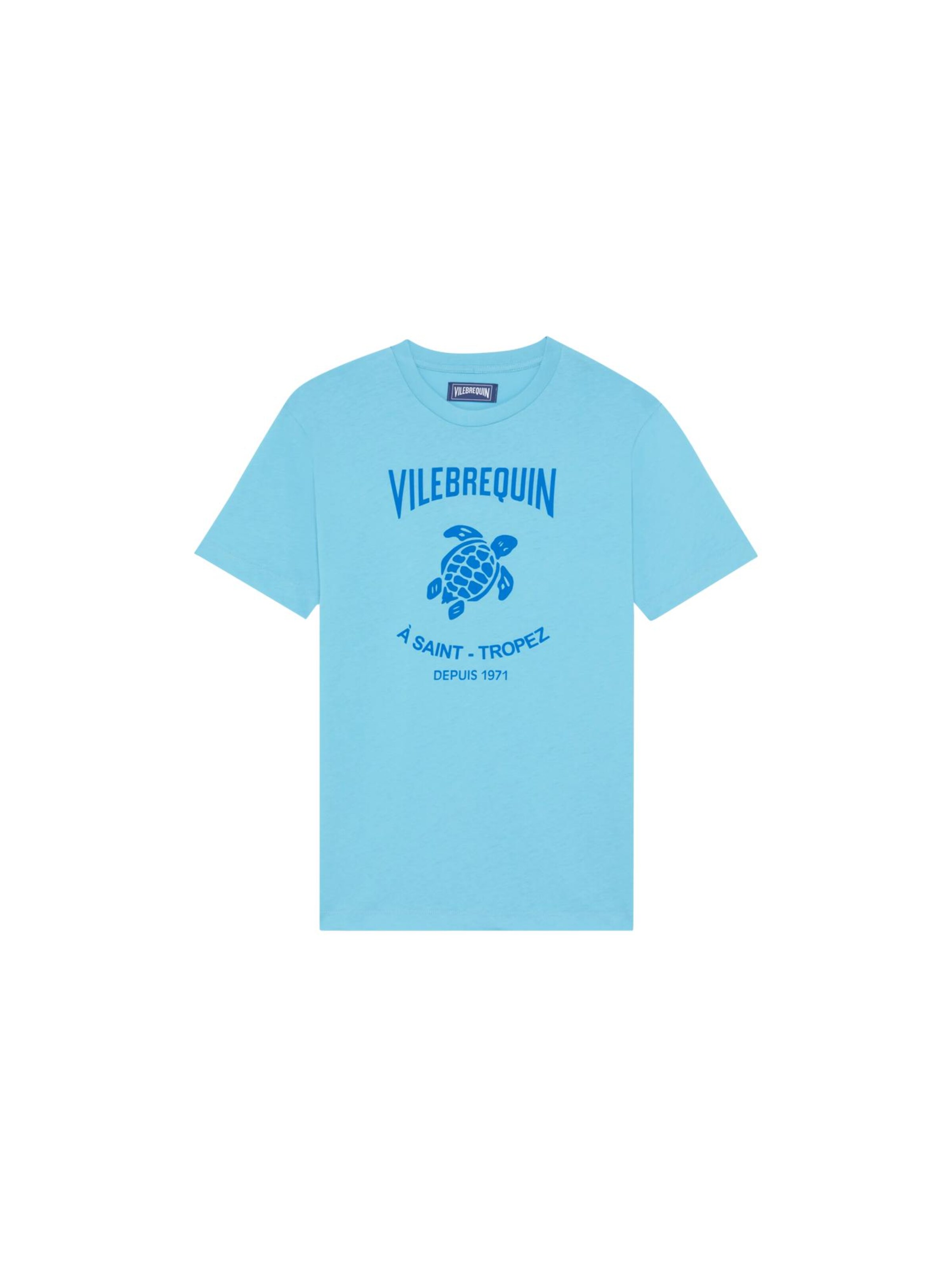 Maglietta di Vilebrequin in blu: frontale