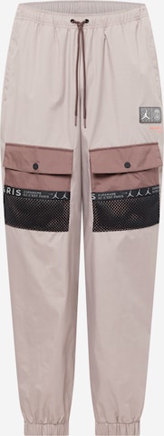 Jordan Tapered Workout Pants 'Paris Saint-Germain' in Brown: front