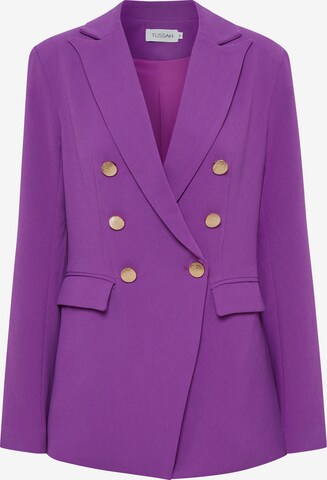 Blazer 'AMBER' Tussah en violet : devant