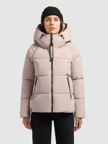 khujo Jacke 'Ono2' in Beige: Vorderseite