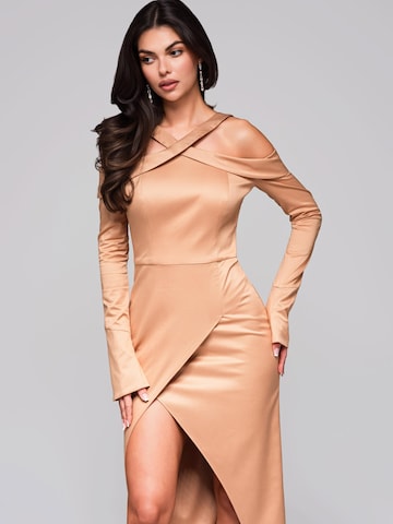 Ombre Aftonklänning i beige