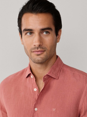 Hackett London Regular Fit Hemd 'Ess' in Rot