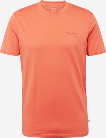 T-Shirt QS en orange : devant