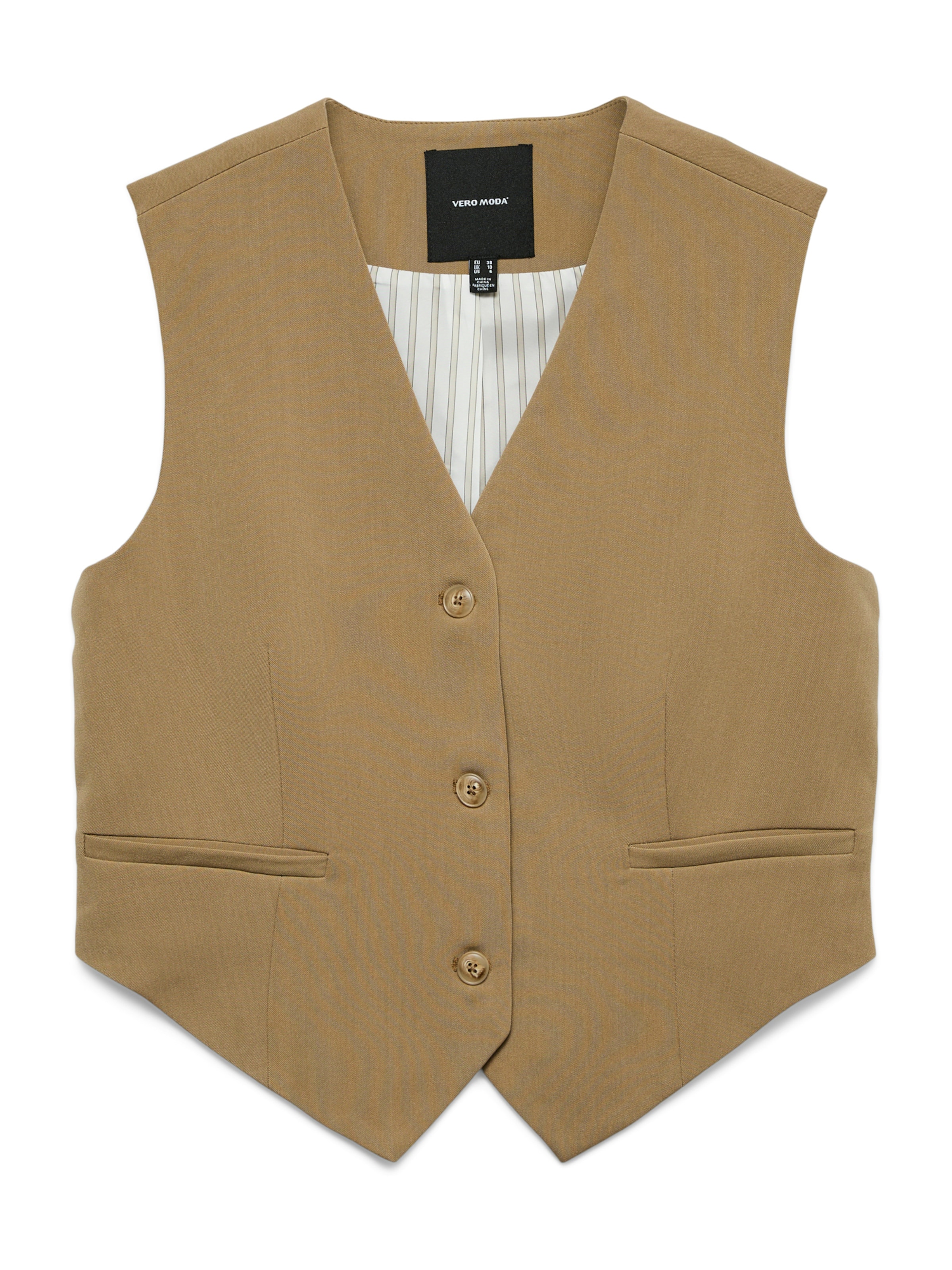 VERO MODA Γιλέκο κουστουμιού 'VMTENA' σε καφέ: μπροστά