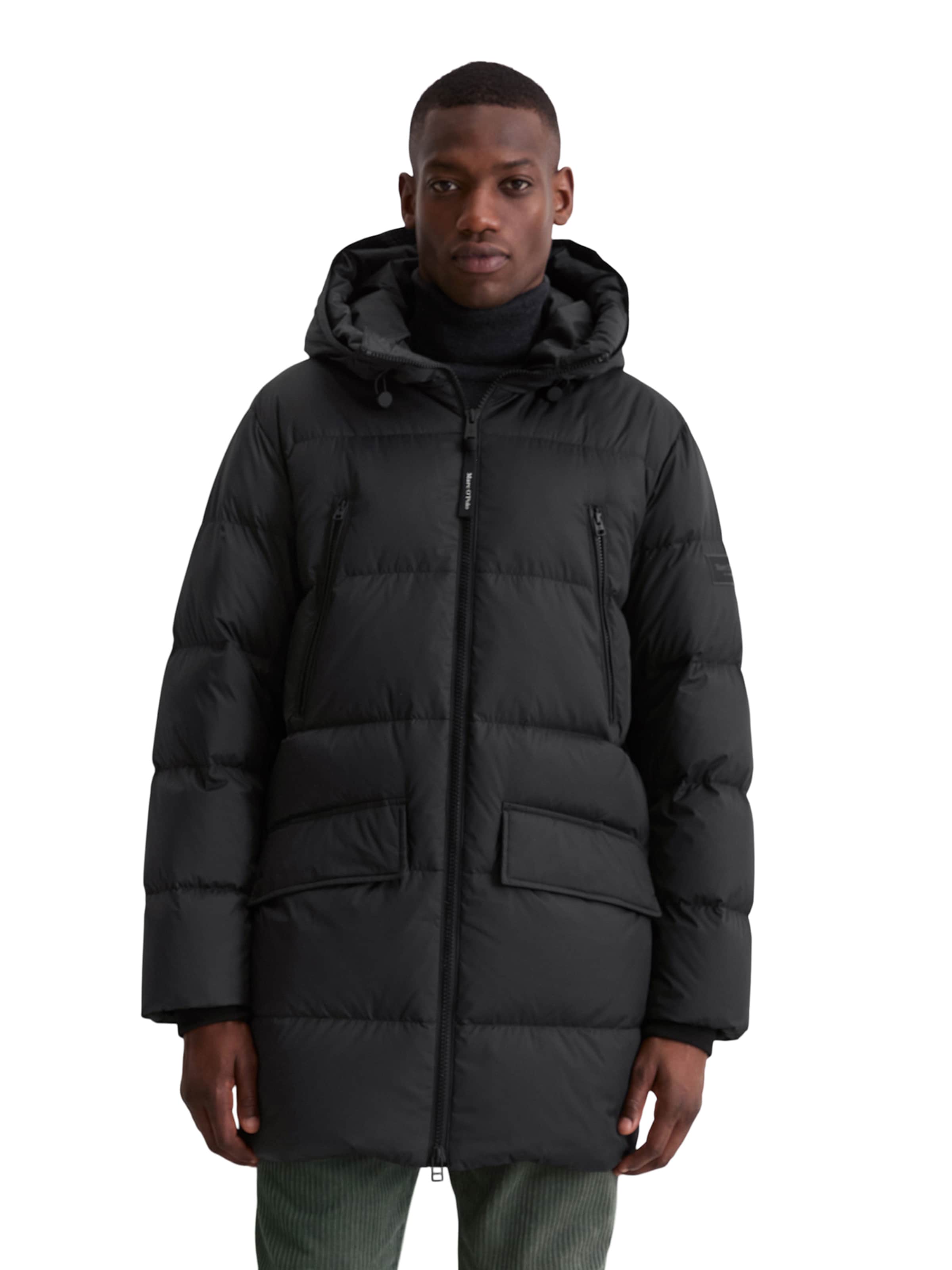 Manteau d’hiver Marc O'Polo en noir : devant