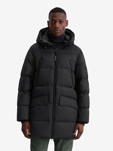 Marc O'Polo Pitkä talvitakki värissä musta: etupuoli