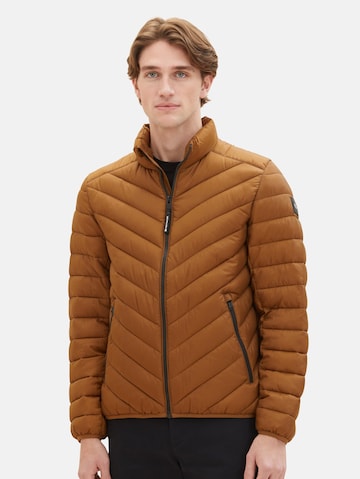 TOM TAILOR Prehodna jakna | rjava barva: sprednja stran