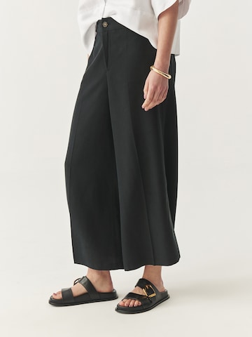 évasé Pantalon TATUUM en noir