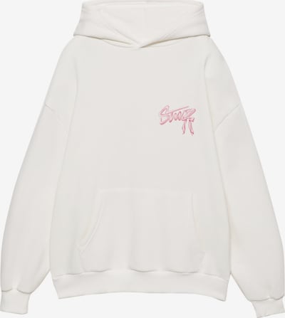 Pull&Bear Collegepaita värissä vaalea pinkki / valkoinen, Tuotenäkymä