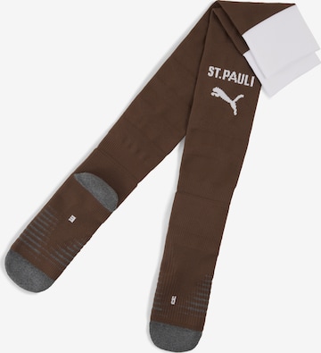PUMA Sports socks 'FC St. Pauli 25/26' in Brown: front