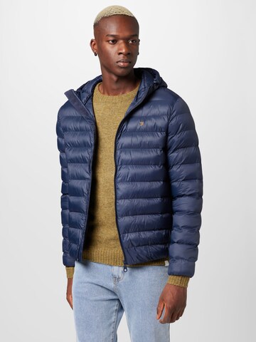 FARAH Between-Season Jacket 'STRICKLAND' in Blue: front