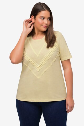 T-shirt Ulla Popken en jaune : devant