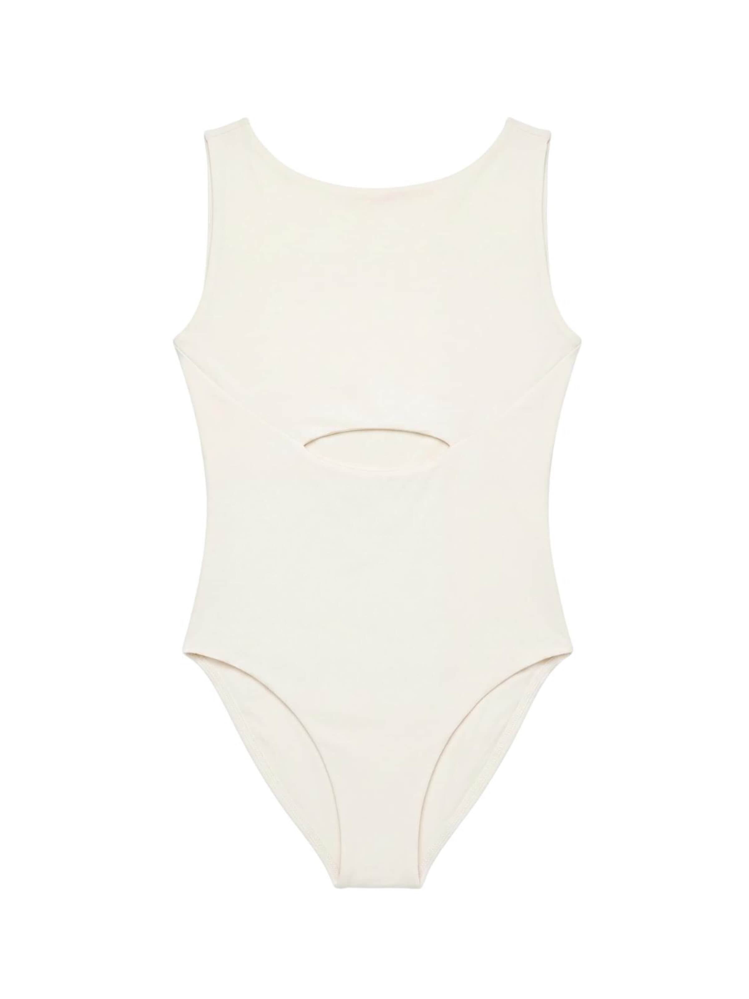 Classique Maillot de bain modelant 'Judith' Jayne en blanc : devant