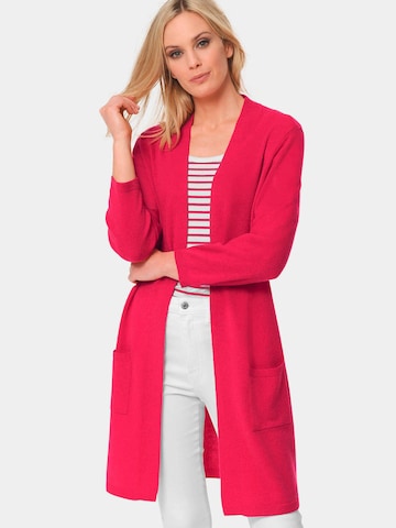 Goldner Knit Cardigan in Pink: front