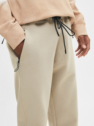 Regular Pantalon Pull&Bear en beige