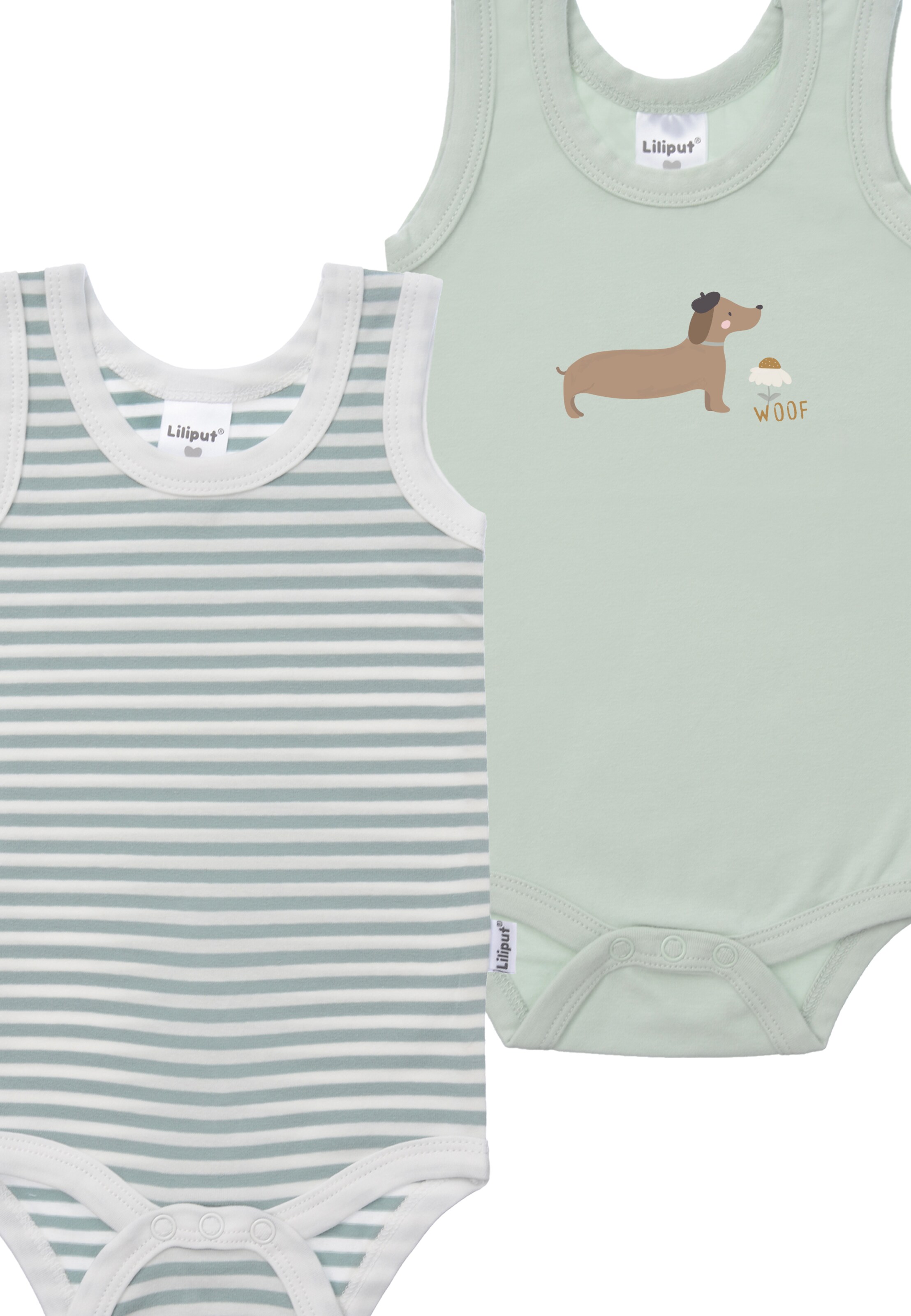 LILIPUT Romper/Bodysuit 'Dackel' in Green