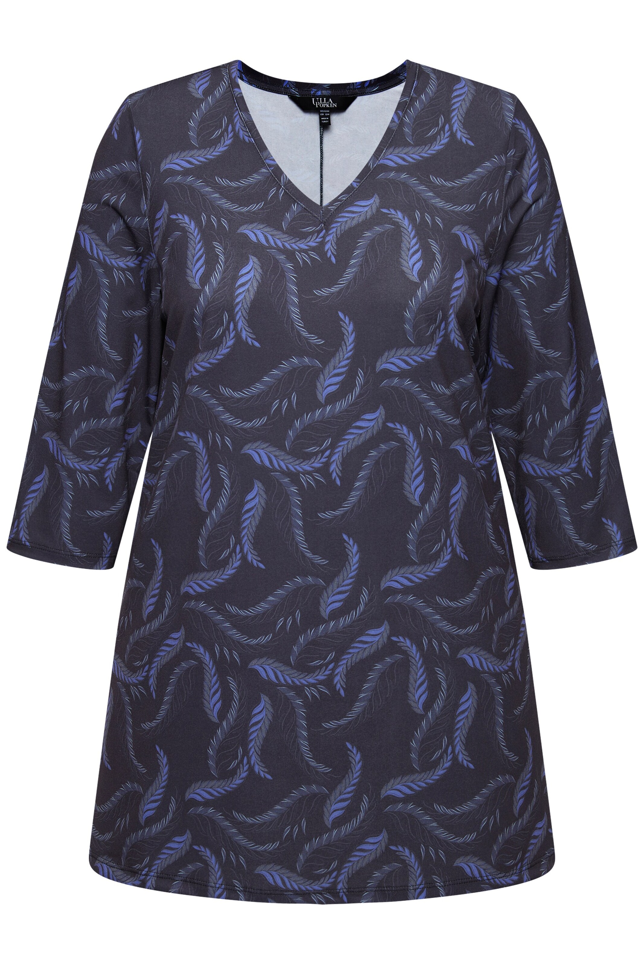 Ulla Popken Shirt in Schwarz: Vorderseite