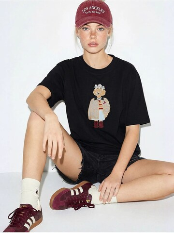 Bianco Lucci T-Shirt in Schwarz