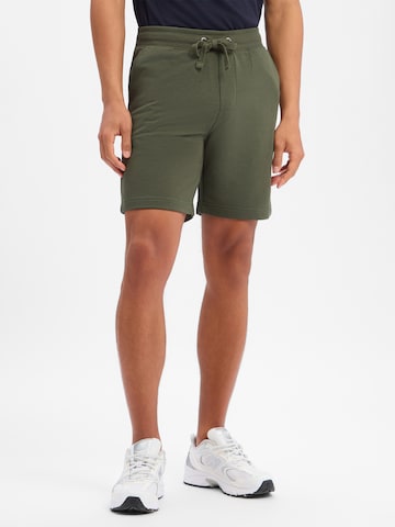 Regular Pantalon Nils Sundström en vert : devant