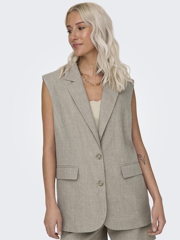 Gilet de costume 'LINDA' ONLY en gris : devant