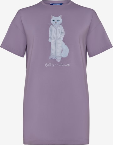 Cat e Lolette Paita 'Pajamas Cat' värissä lila: etupuoli