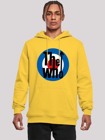 Sweat-shirt 'The Who Target Classic' F4NT4STIC en jaune : devant